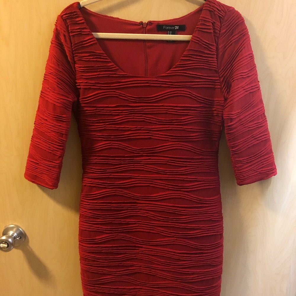Red cocktail dress